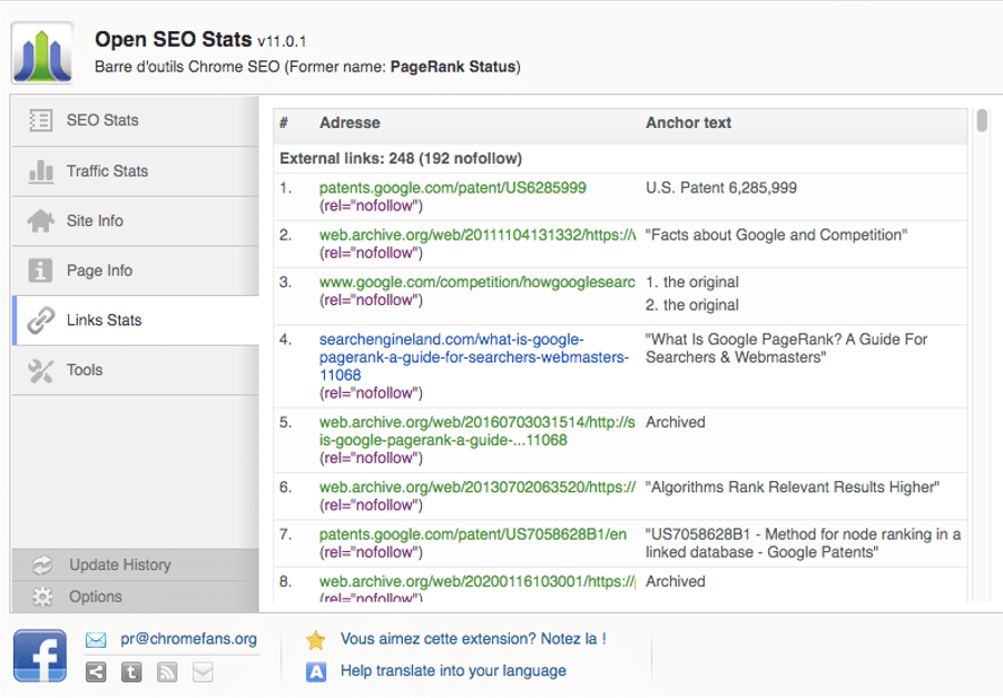 identifier balise nofollow pagerank