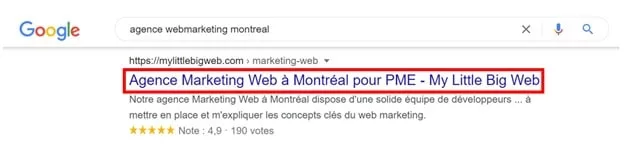 Statistiques SEO sur l'importance de la balise titre