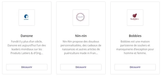 Exemple de trois sites Web créés sur le CMS Prestashop