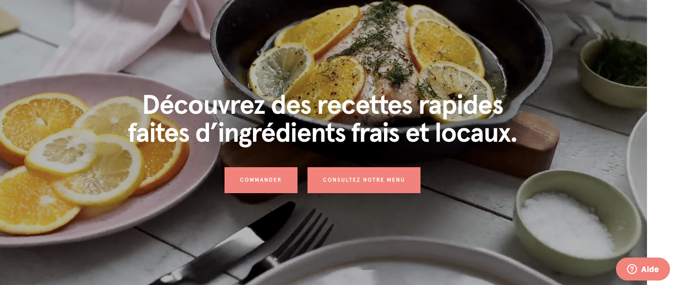 appel à l'action page de destination