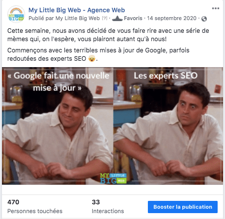 memes and gifs facebook algorithm