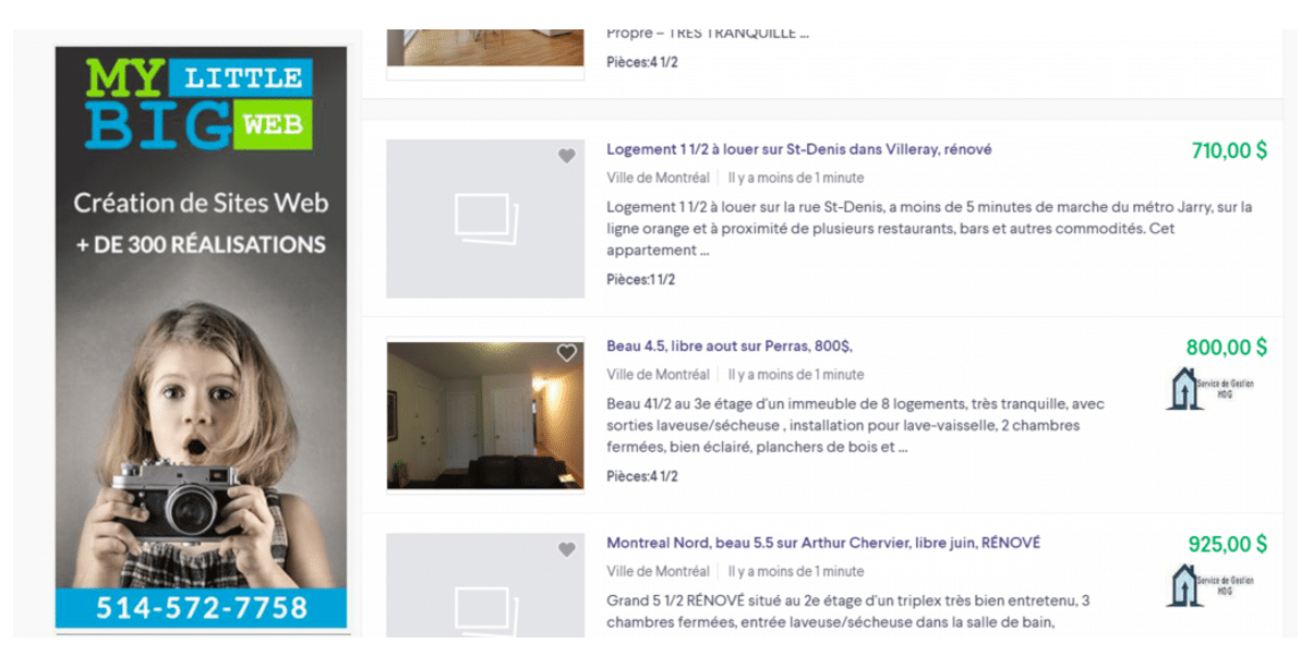 remarketing site web