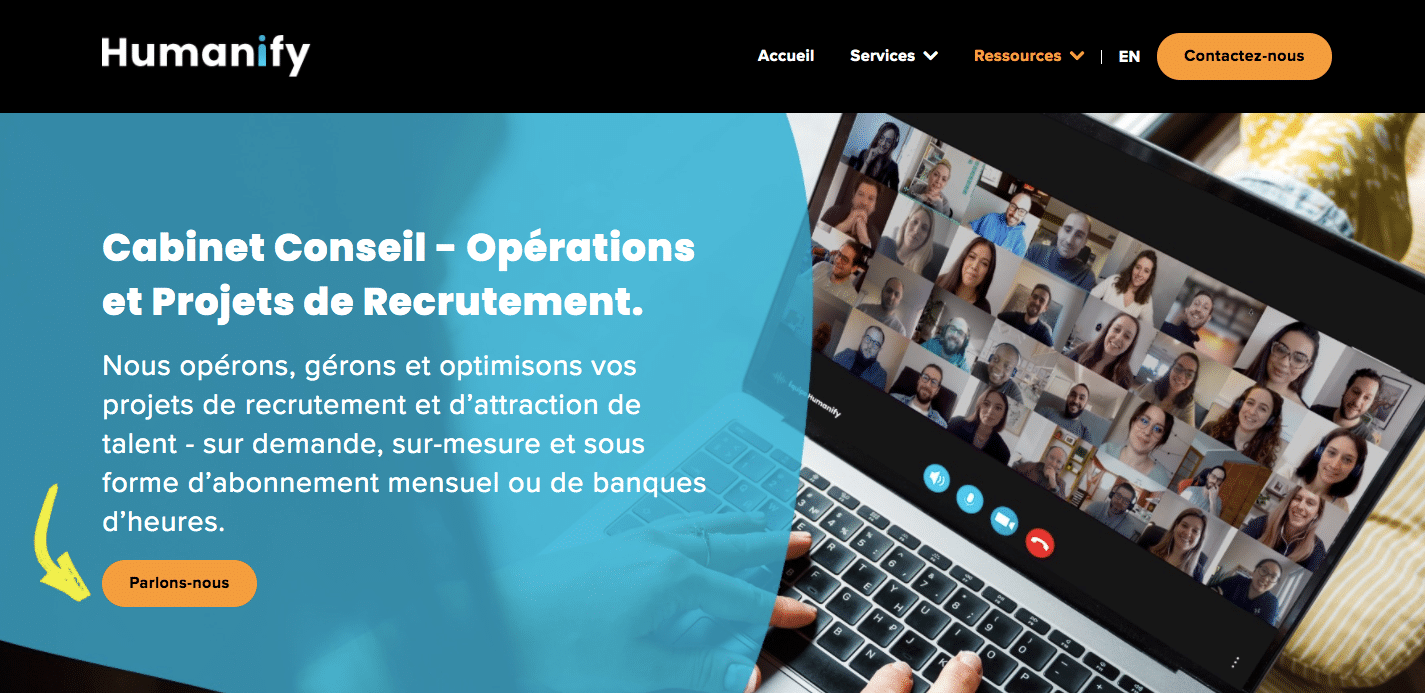 site web coloré tendance 2021
