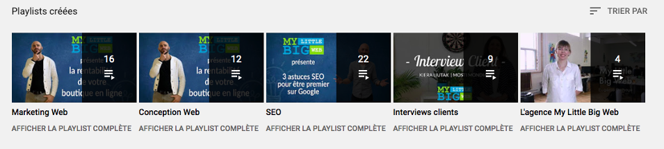 Playlist SEO video