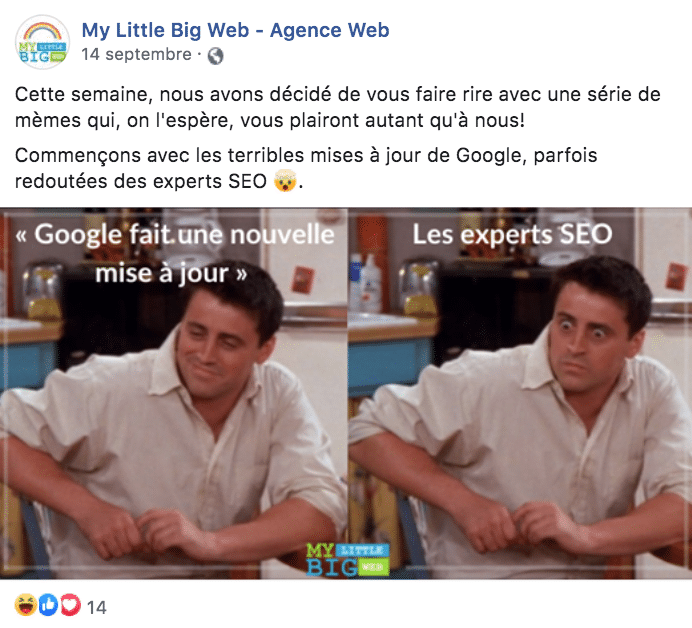 meme page facebook abonnés