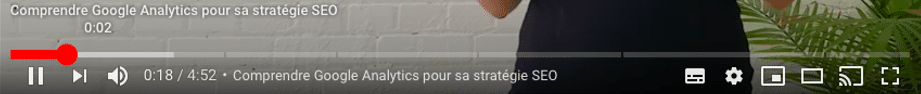 Chapitre pour SEO Vidéo