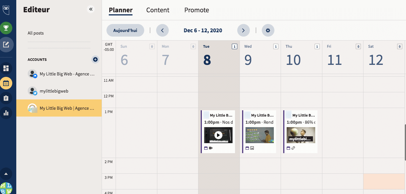 planning de publication augmentation fans facebook