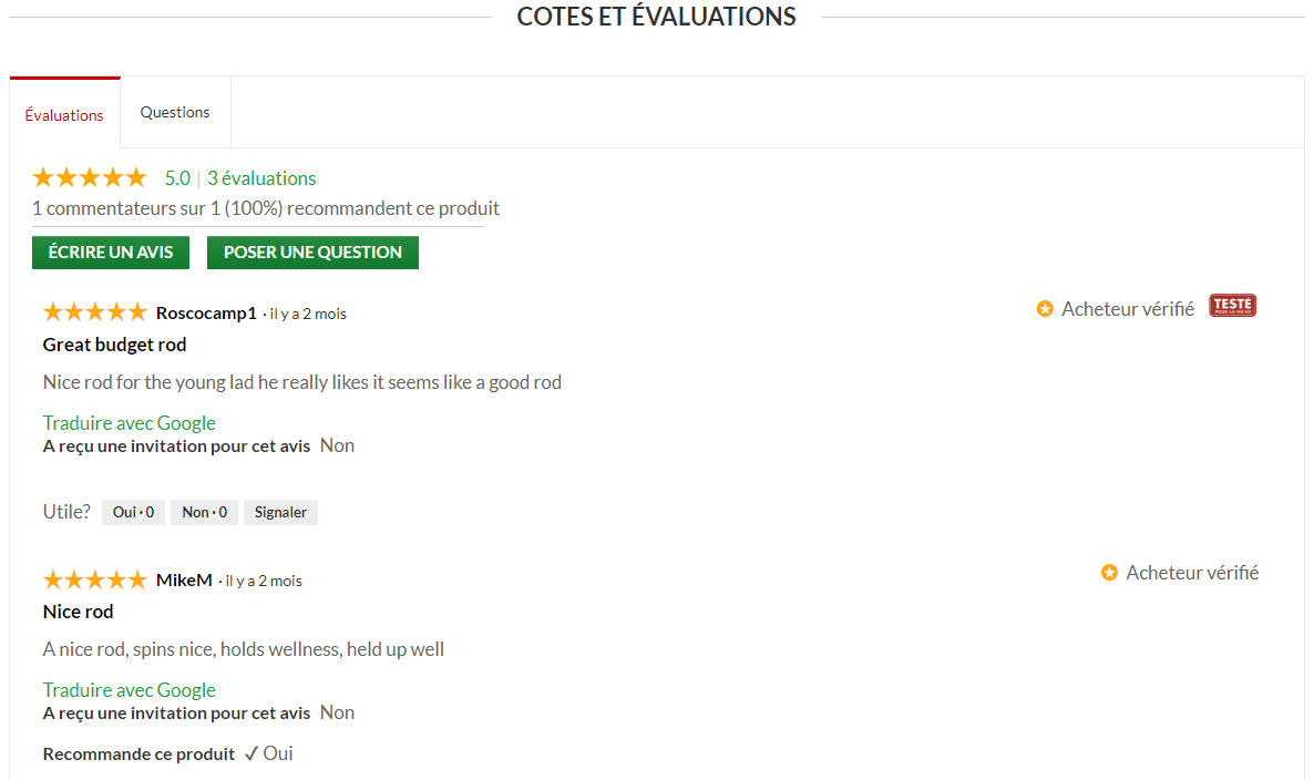 avis clients canadian tire ecommerce 