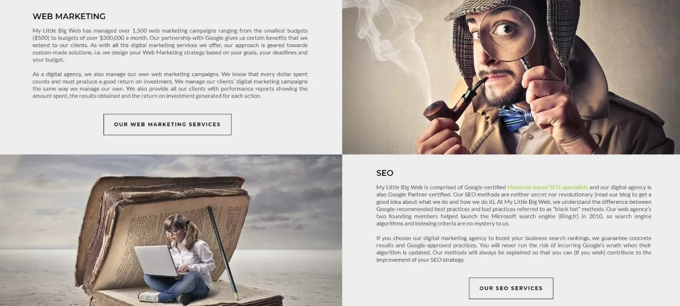 get on the first page of google