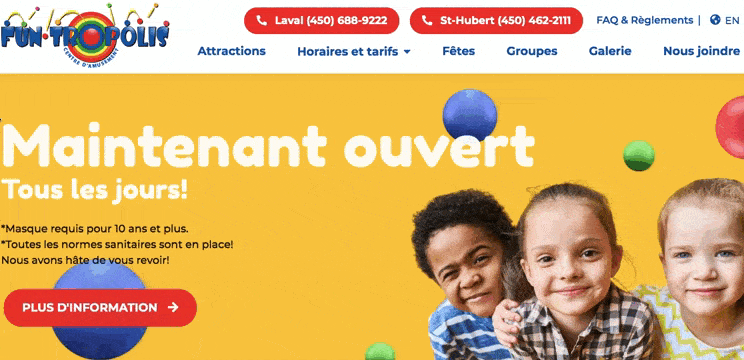 appel à l'action animé