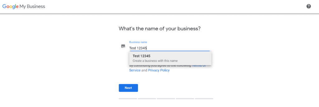 Google My Business New Company