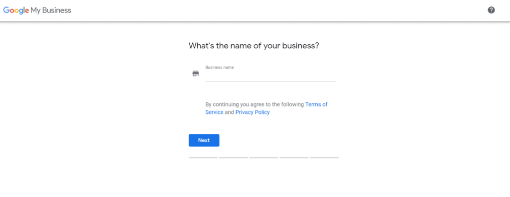Google My Business First Page