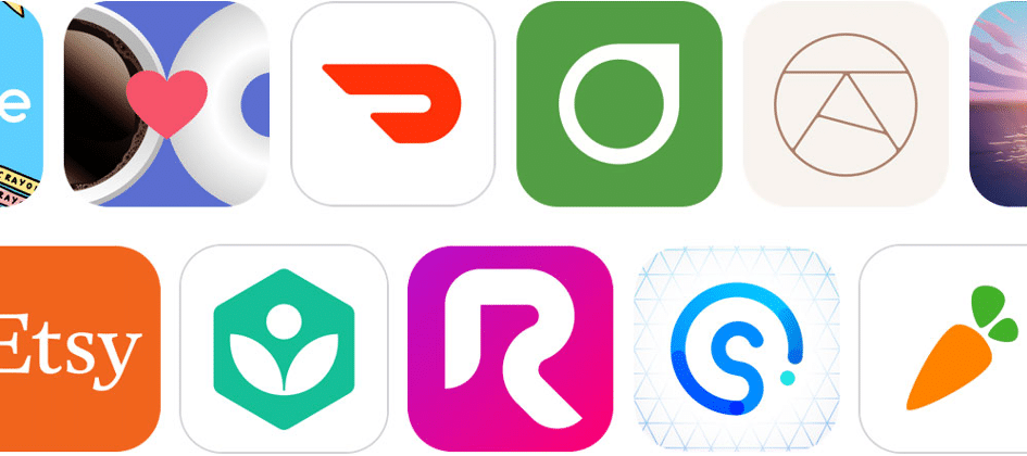 flat design apple 