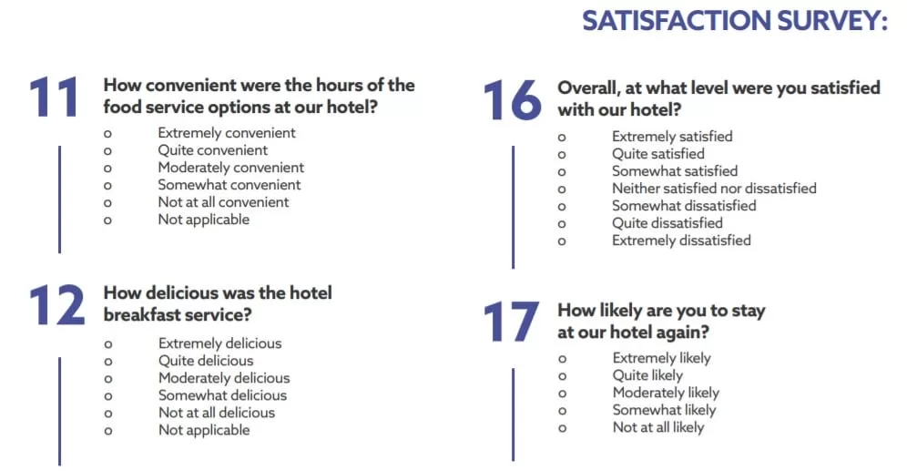 Business Survey Example