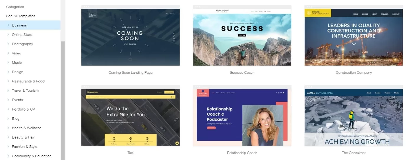 Wix Themes