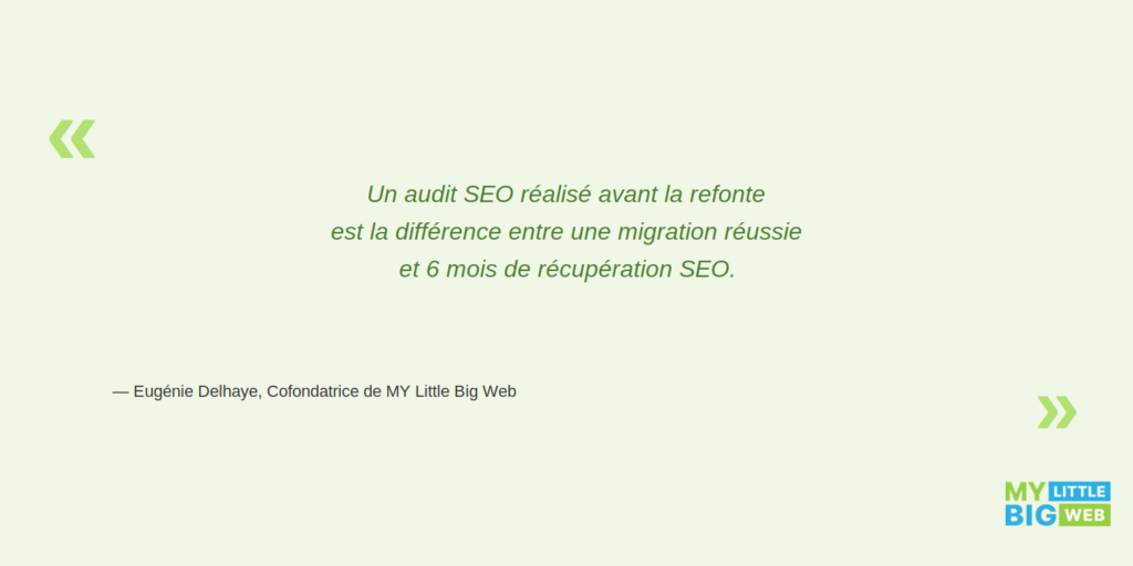 audit SEO avant la refonte