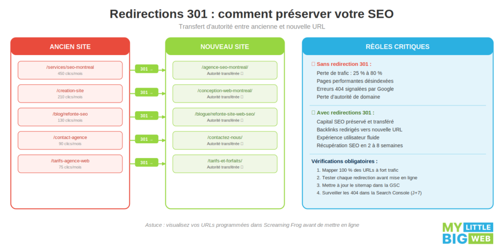 redirections 301 : comment préserver votre SEO