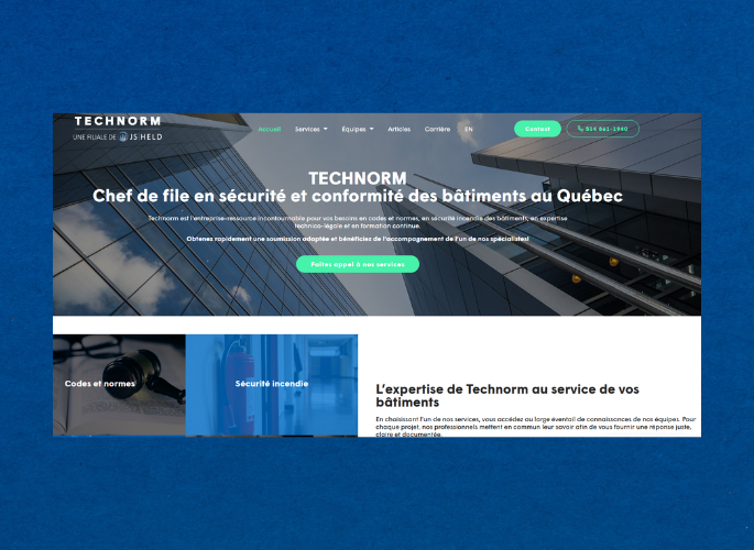 Chef de file en sécurité et conformité des bâtiments au Québec