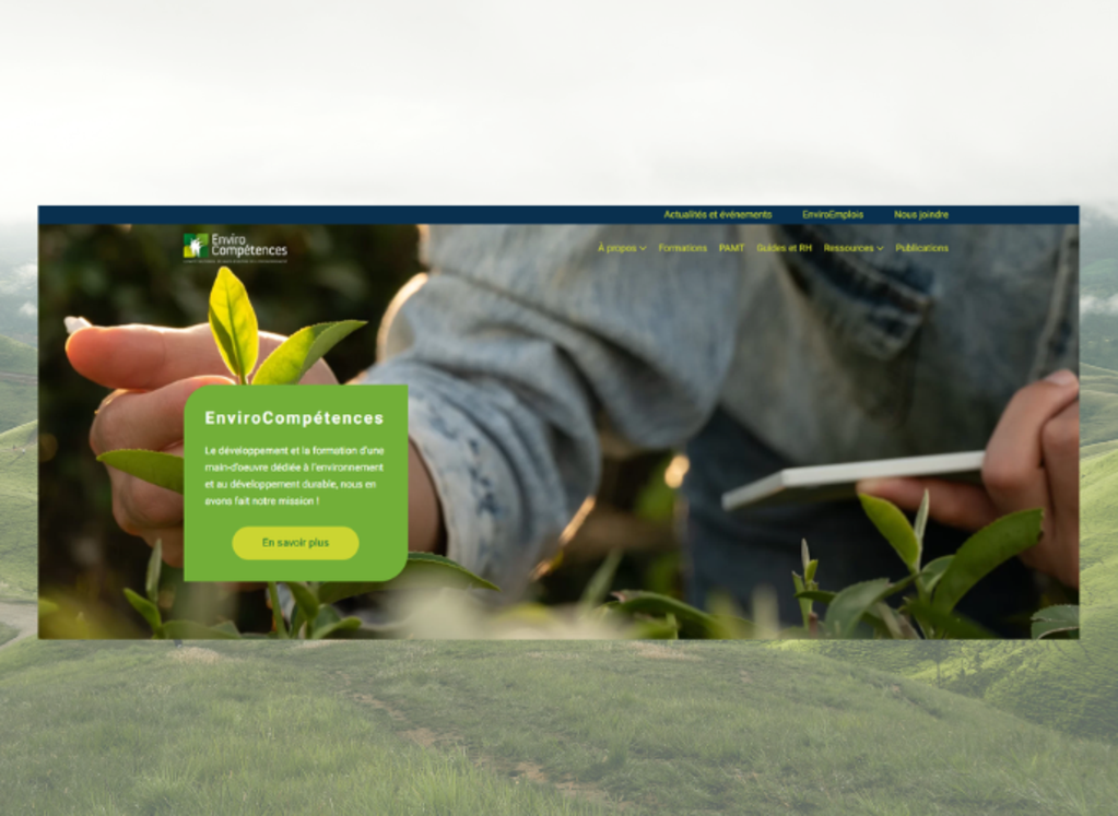 Le développement et la formation d’une main-d’oeuvre dédiée à l’environnement et au développement durable, nous en avons fait notre mission !