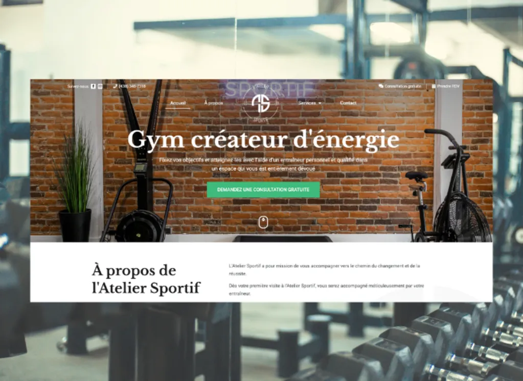 Gym créateur d'énergie