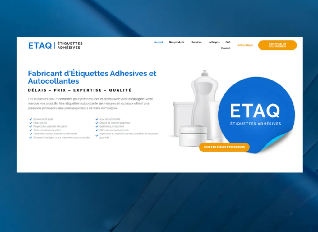 Fabricant d'Étiquettes Adhésives et Autocollantes