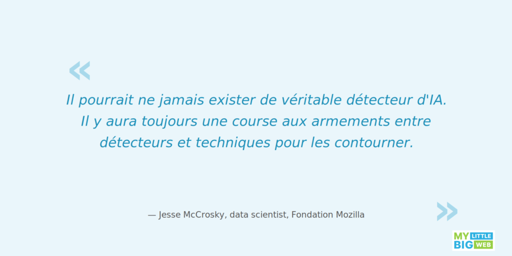 il ne pourrait jamais exister de véritable détecteur IA